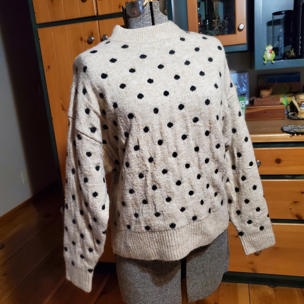 H&M polka dot sweater